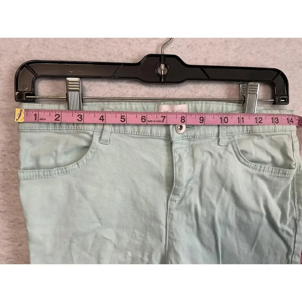 The‎ Children's Place Shorts Girls 14 Green Twill Bermuda Adjustable Waist